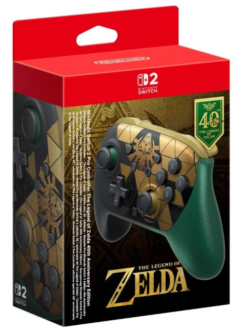 Nintendo Switch 2 Pro Controller - The Legend of Zelda 40th Anniversary Edition